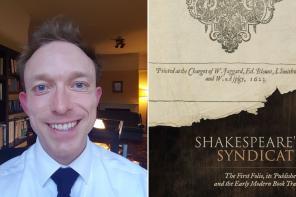 A smiling Dr Ben Higgins stands in his study