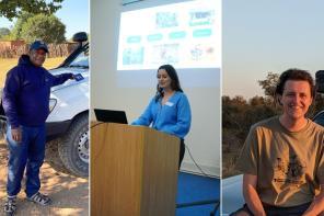 Side by side photos of Godfrey Mtare, Jasmin Willis and Tom Pavey