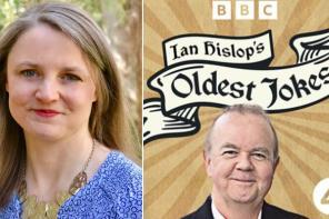 Photo of Professor Marion Turner, who has long brown hair, next to a photo of Ian Hislop 