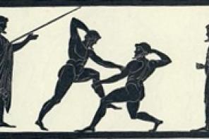 Ancient Greek pankratists (public domain)