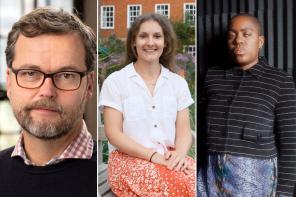 Side by side photos of Prof Frank Griffel, Dr Hannie Lawlor and Onyeka Igwe