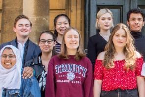 Foundation Year students outside Talbot Hall in 2019