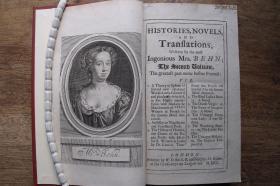 Aphra Behn’s ‘Histories, novels, and translations’ (1700), LMH library