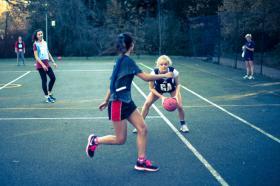 Playing netball at LMH