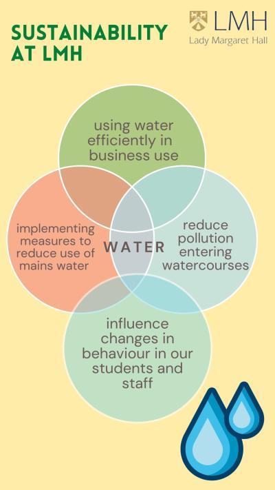 Graphic outlining how LMH approaches water usage