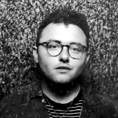 Black and white photo of Jacob Downs