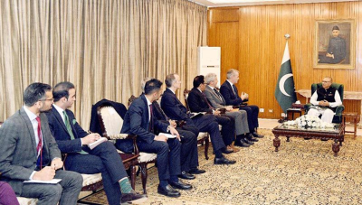 A group of people on an OPP visit to Pakistan